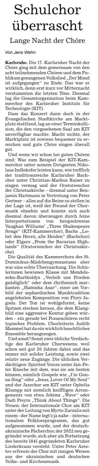 schulchor ueberrascht